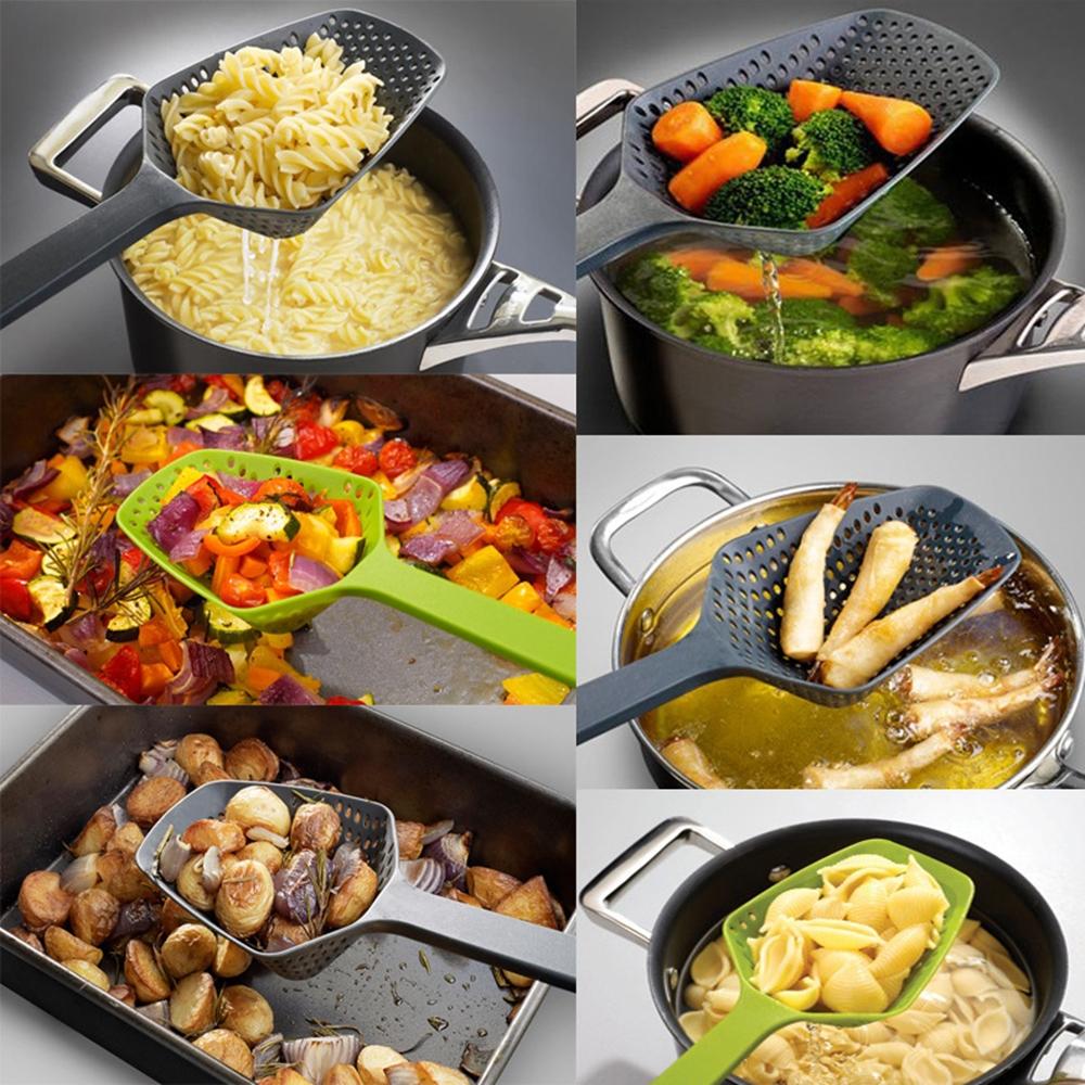1 Pcs Cooking Drain Colanders Shovel Strainer - Multicolor