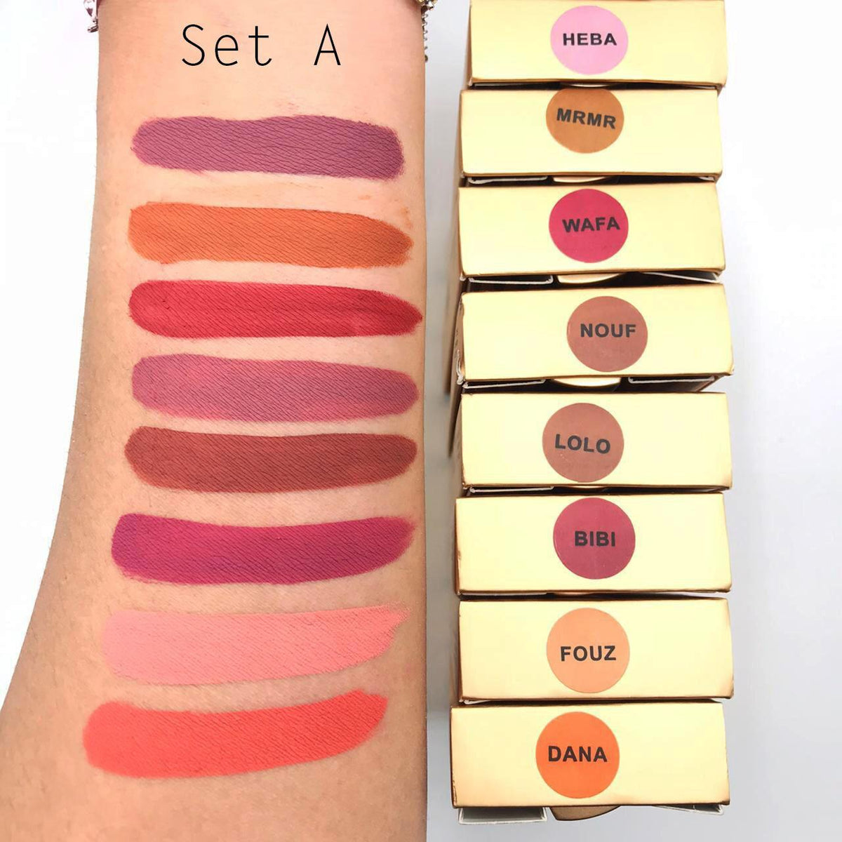 Amazing RoyaIzz matte pigmented lip gloss 8 colors