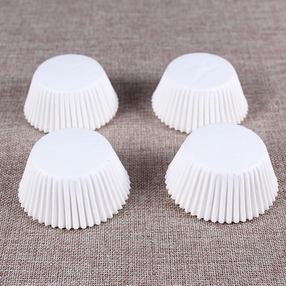 6 Pcs Paper Cupcake Liner - White