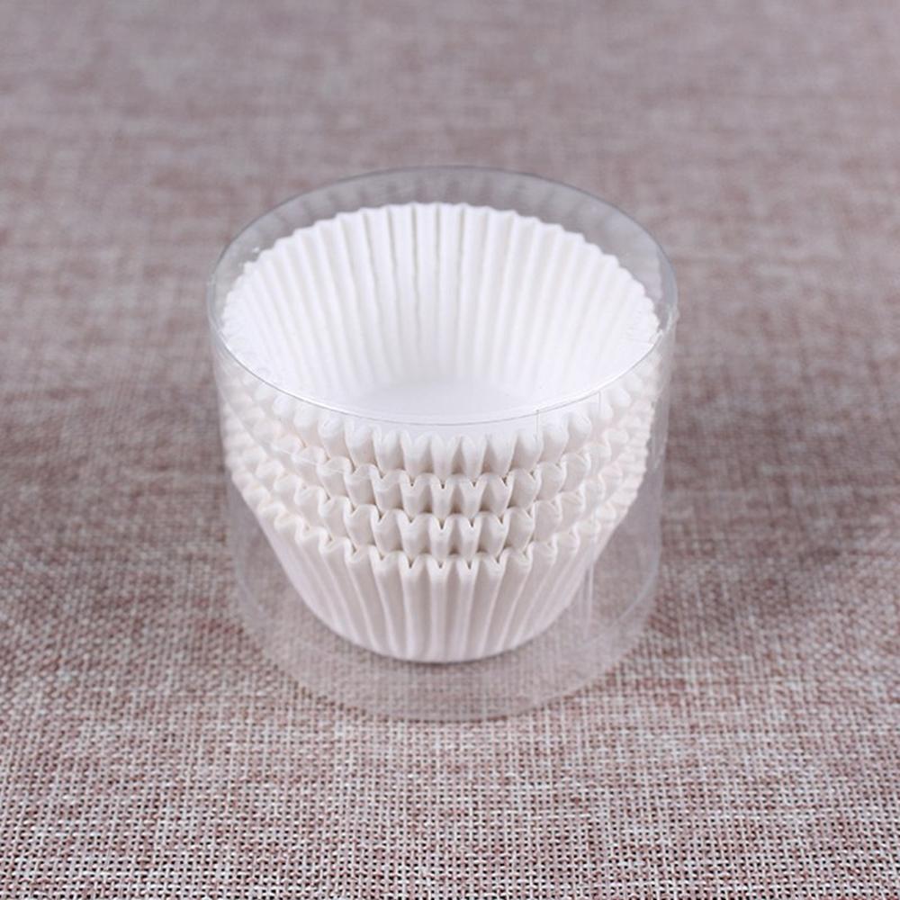 100 Pcs Paper Cupcake Liner - White
