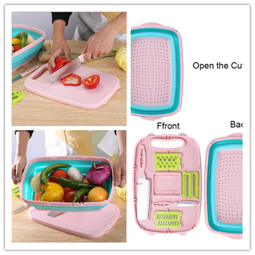 9 In 1 Multi-Functional Vegetable With Basket And Cutting Board