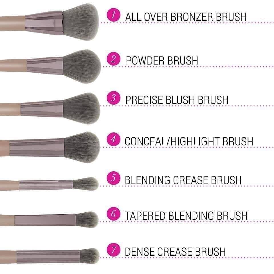 BH cosmetics lavish elegance 15 brush set with cosmetic bag