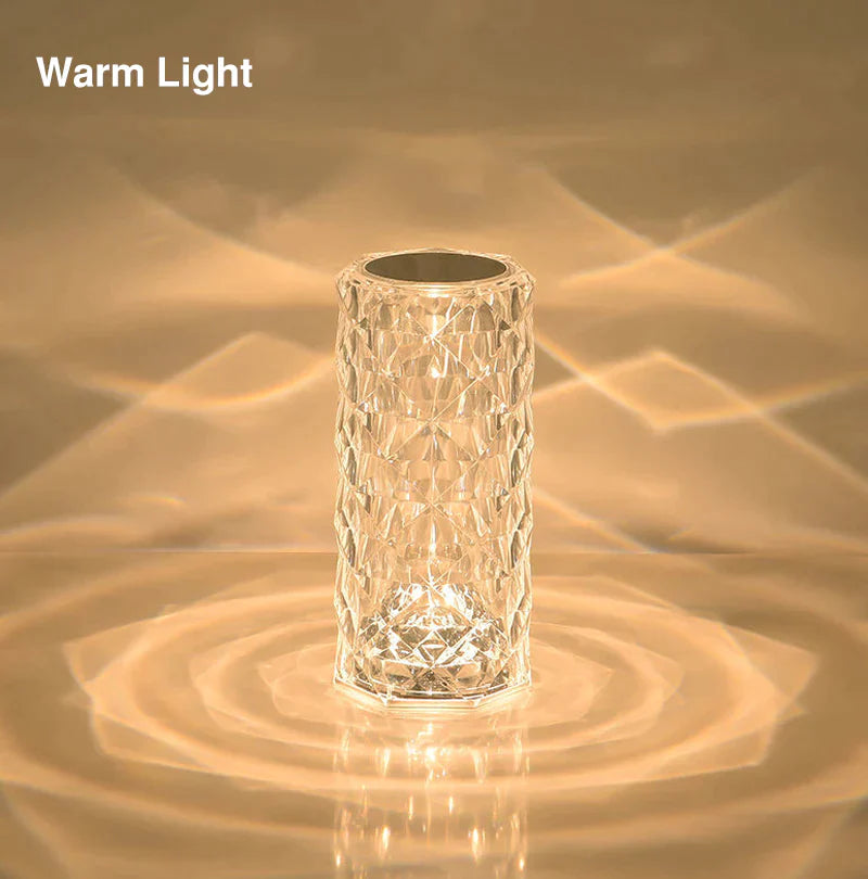 3D Crystal Diamond Led Lamp - Rechargeable