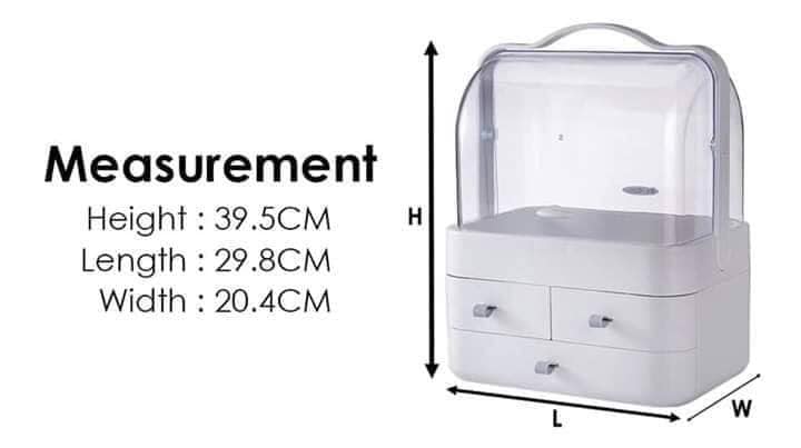 Dust Proof Makeup Organiser