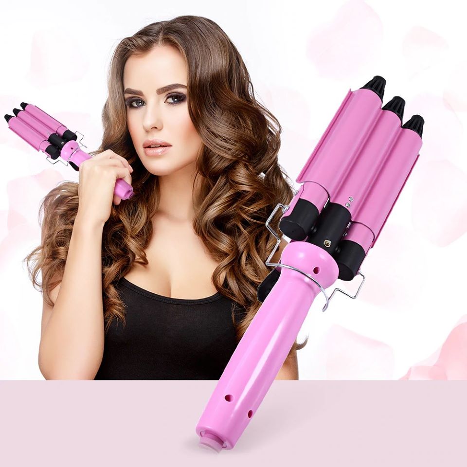 Threefold Curling wave Iron
