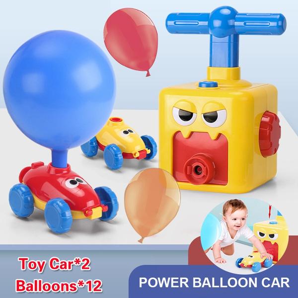 Two-in-one New Power Balloon Car Toy Inertial Power Balloon launcher Education Science Experiment Puzzle Fun Toys for Children