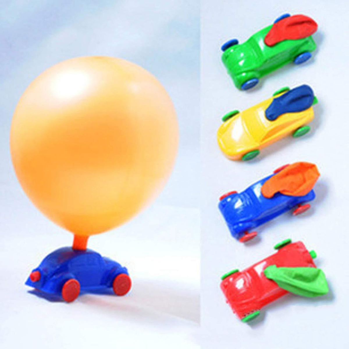 Two-in-one New Power Balloon Car Toy Inertial Power Balloon launcher Education Science Experiment Puzzle Fun Toys for Children