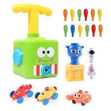 Two-in-one New Power Balloon Car Toy Inertial Power Balloon launcher Education Science Experiment Puzzle Fun Toys for Children