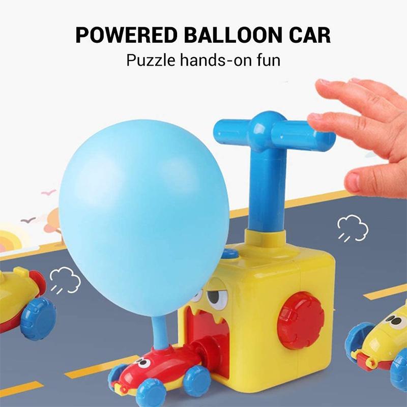 Two-in-one New Power Balloon Car Toy Inertial Power Balloon launcher Education Science Experiment Puzzle Fun Toys for Children