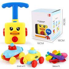 Two-in-one New Power Balloon Car Toy Inertial Power Balloon launcher Education Science Experiment Puzzle Fun Toys for Children