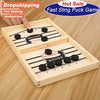 Funny Fast Sling Puck Game Paced SlingPuck Winner Board Family Games Toys Table Desktop Battle 2 in 1 Ice Hockey Game, Funny Classic Battle Board Games