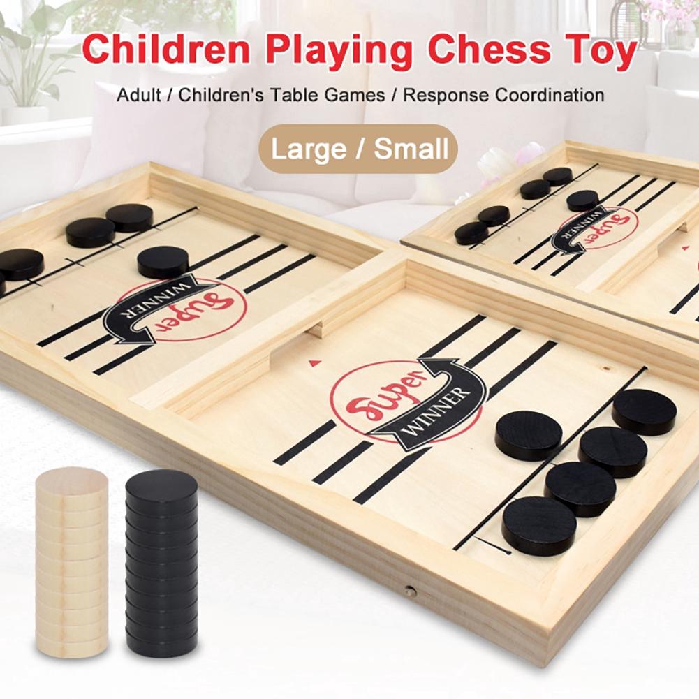 Funny Fast Sling Puck Game Paced SlingPuck Winner Board Family Games Toys Table Desktop Battle 2 in 1 Ice Hockey Game, Funny Classic Battle Board Games