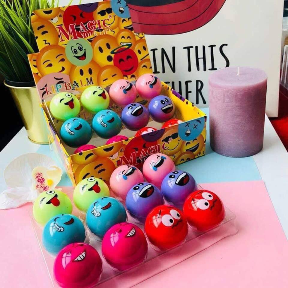 Emoji Lip Balm pack of 6