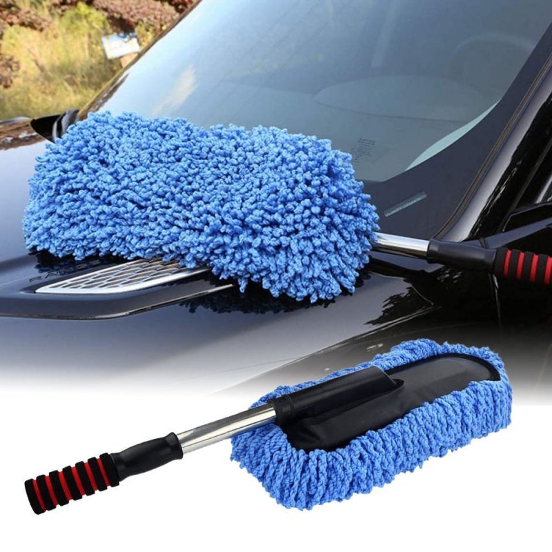 Car Wash Cleaning Brush Duster Dust Wax Mop Microfiber