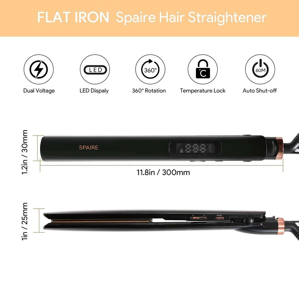 Ultra Fine Dual Voltage Professional Hair Iron