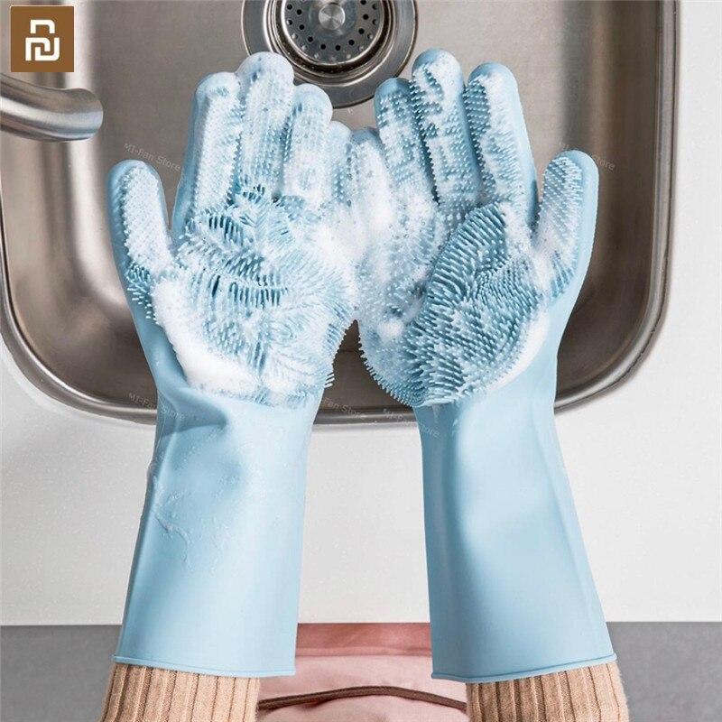 Dish washing Gloves with Scrubber ( Pack of 2)