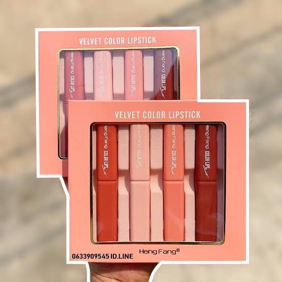 HENG FANG VELVET COLOR LIPSTICK PACK OF 4