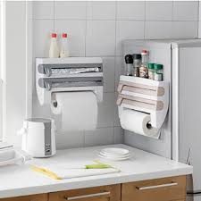3-In-1 Kitchen Paper Roll Dispenser Holder Rack Storage For Paper Towel