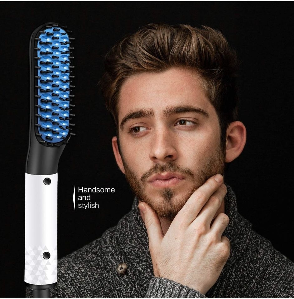 MEN'S HAIR AND BEARD STRAIGHTENER