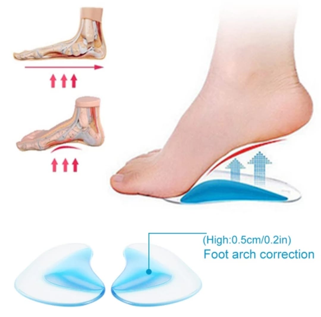 Silicone Gel Children Orthotics Insoles for Kids Baby Flatfoot