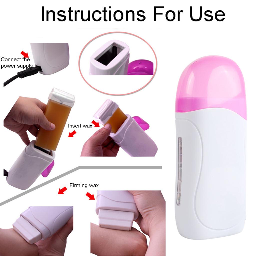 Hot Cartridge Depilatory Heater Wax Waxing Paper Hair Removal With Eu Plug High Quality .