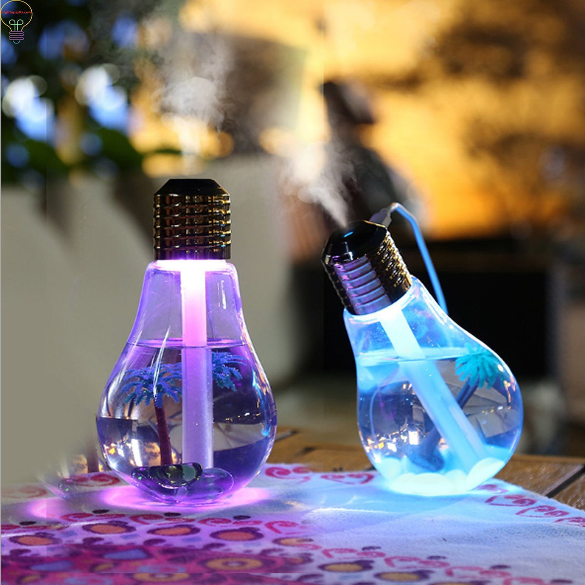 USB Night Light Bulb Humidifier Air Purifier