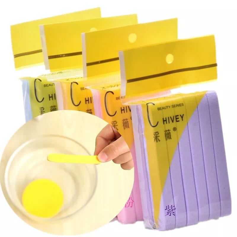 Sponge Stick Sponge Facial Spoons