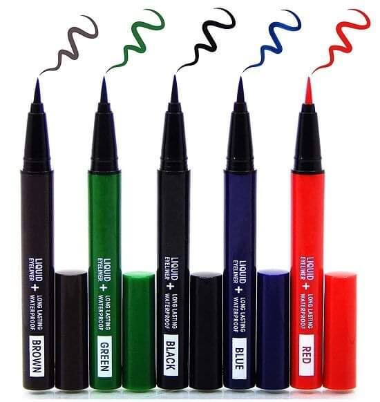 Maliao Liquid Waterproof Eyeliner ( pack of 5)