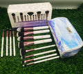 Crystal Quartz 12 Piece Brush Set and Bag