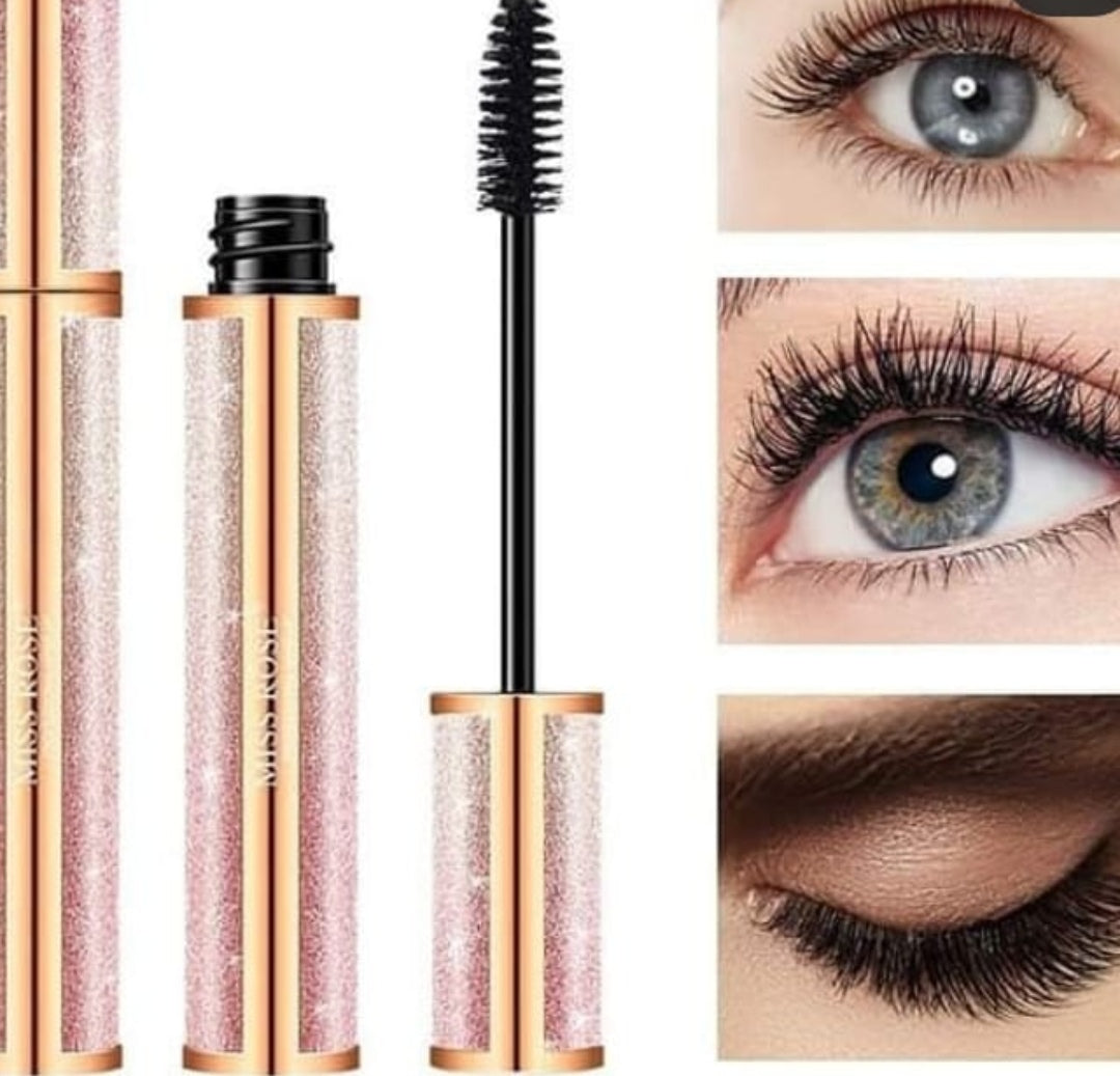 4D WATERPROOF SILK FIBER THICK LENGTHENING MASCARA