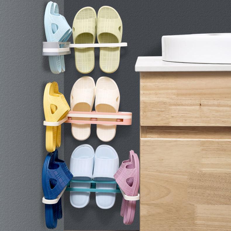 Folding Slipper Organizer Space Saving With Stickers