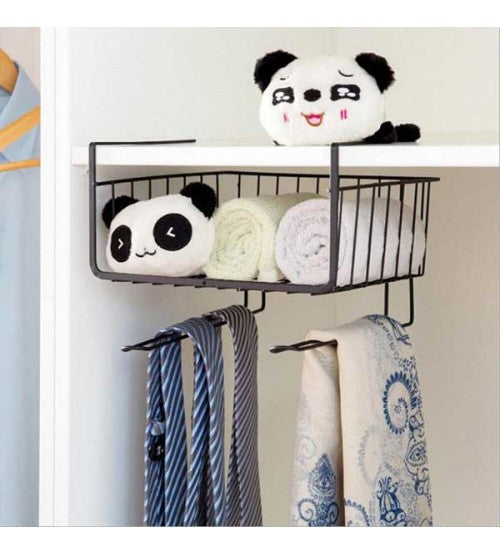 Multifunctional Storage Basket Kitchen Storage Rack Under Cabinet Storage Shelf Basket Wire Rack Organizer