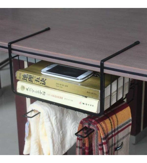 Multifunctional Storage Basket Kitchen Storage Rack Under Cabinet Storage Shelf Basket Wire Rack Organizer