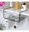 Multifunctional Storage Basket Kitchen Storage Rack Under Cabinet Storage Shelf Basket Wire Rack Organizer