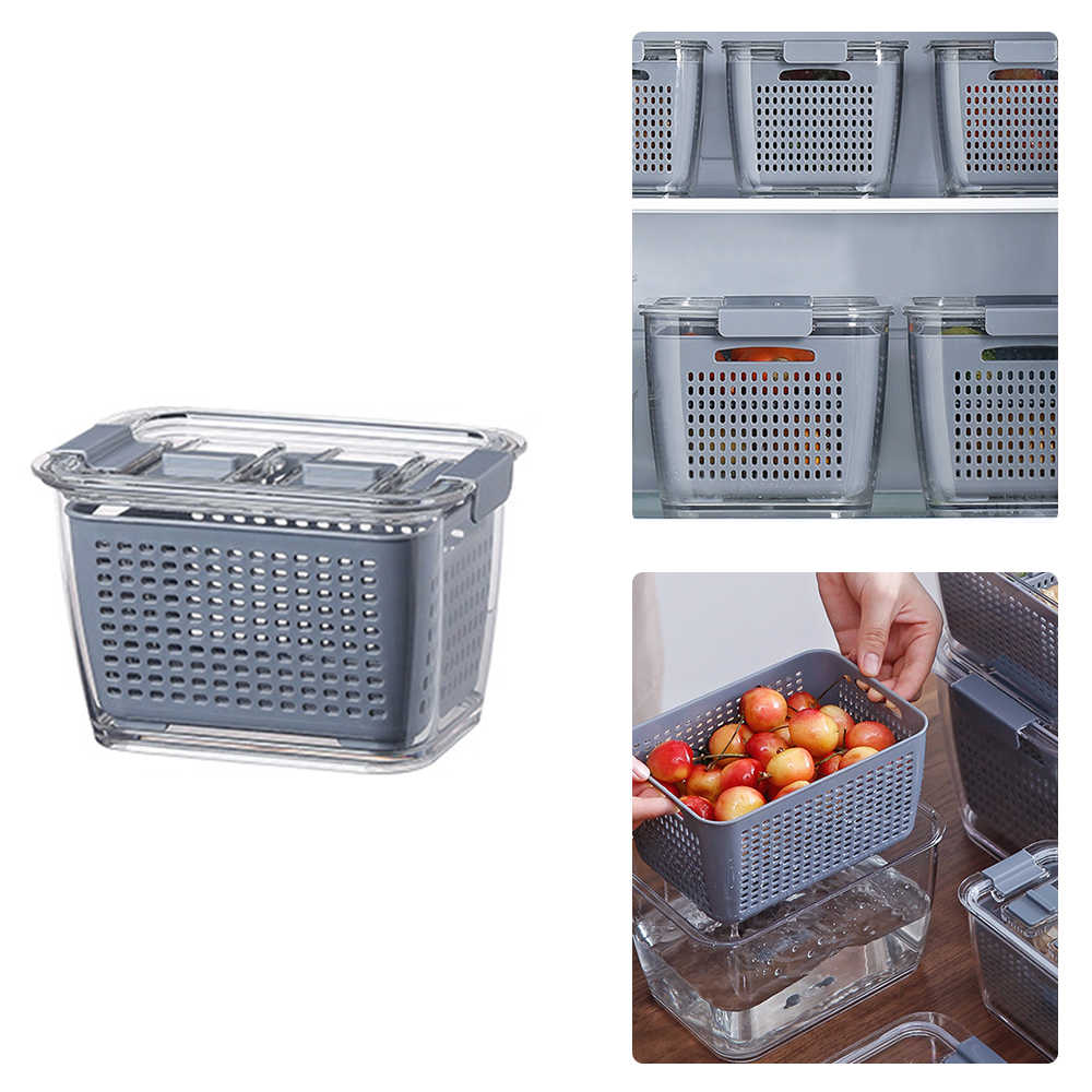 3 in 1 Fridge Drainage Basket