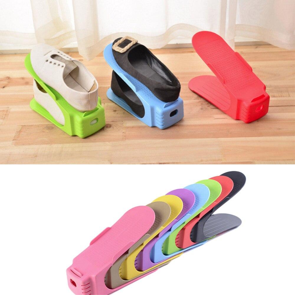 Shoe Storage Stand Shelf Rack Organizer Space Saver Holder Plastic