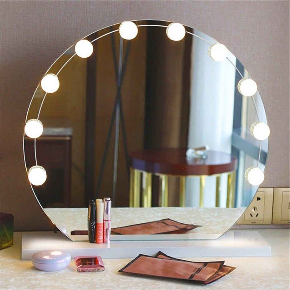 RGB Makeup Vanity Light USB Adjustable Cabinet Mirror Light Professional Make up