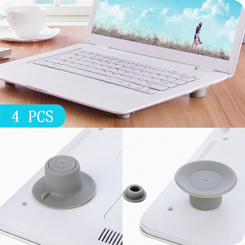 Laptop pad cooling feet