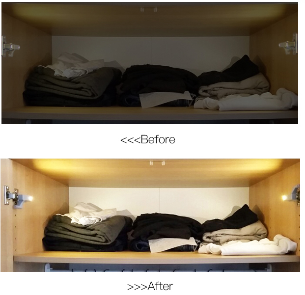 LED Under Cabinet Light Universal Wardrobe Light Sensor