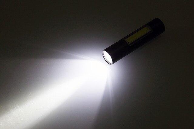LED Rechargeable Flashlight Zoom able 3 Modes USB Charging Torch