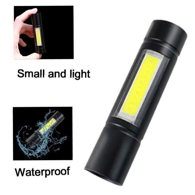 LED Rechargeable Flashlight Zoom able 3 Modes USB Charging Torch
