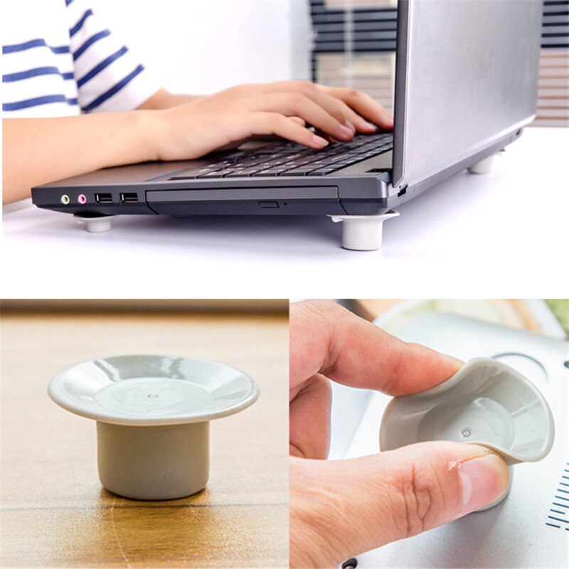 Laptop pad cooling feet