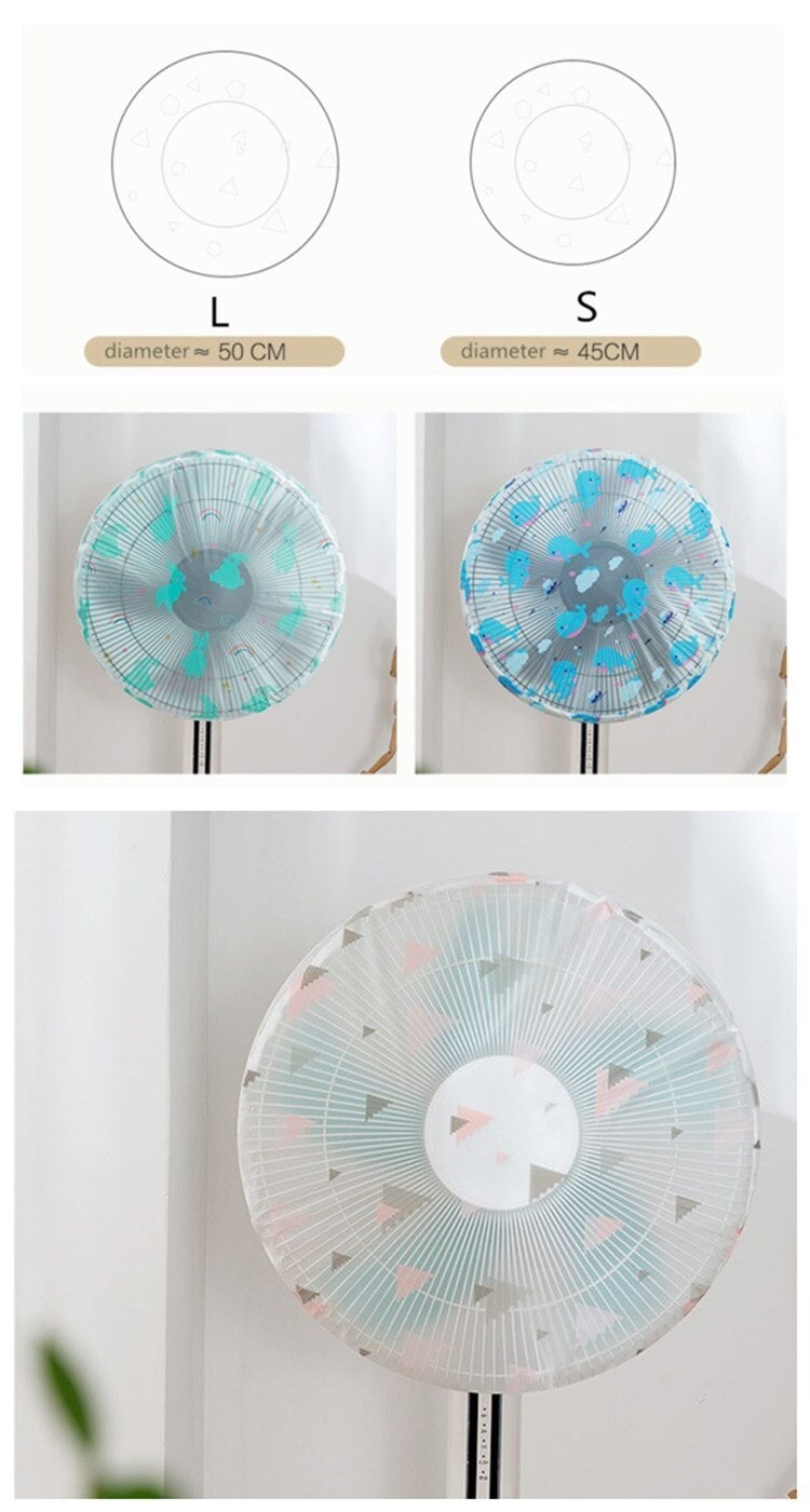 Wearable Fan Cover Japanese Style Electric Fan Dust-proof Cover