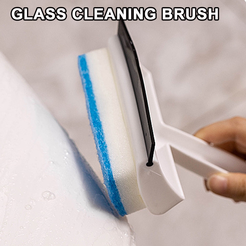 Glass Cleaner 2 In 1 Glass Cleaning Towel Brush Brush Cleaning Mirror