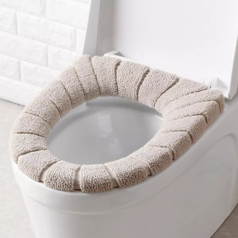 Toilet Cover Comfort Warm Winter Sanitary Cover Thickener Bathroom