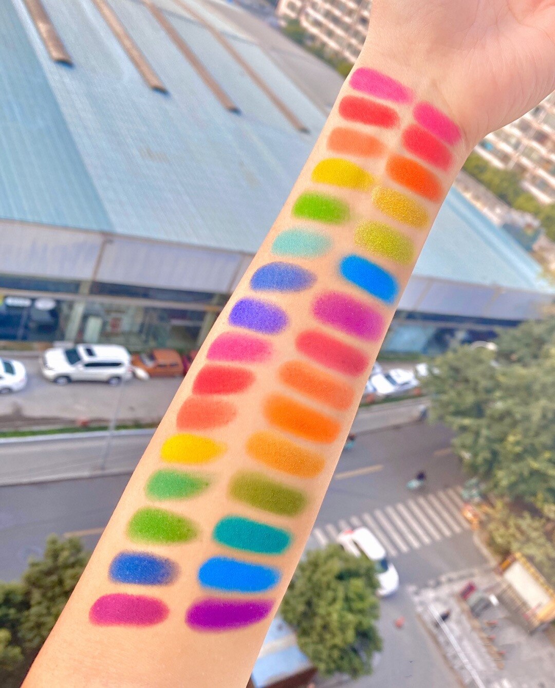 Beauty Glazed Color Fusion Over The Rainbow