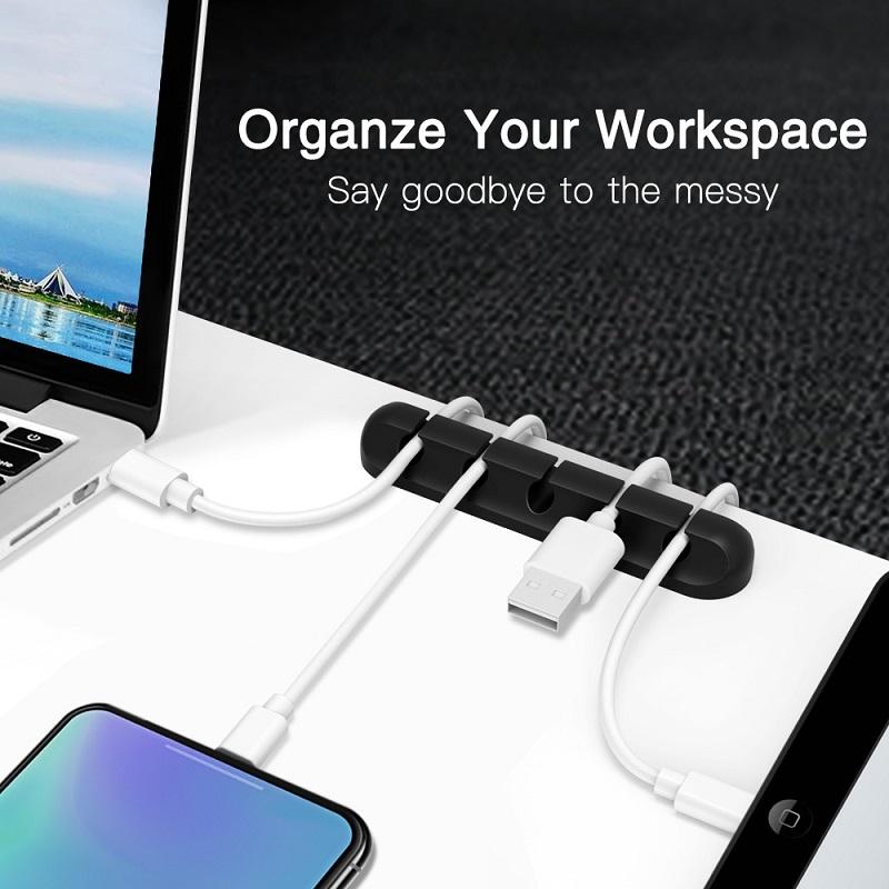 Silicone Cable Organizer USB Cable Holder