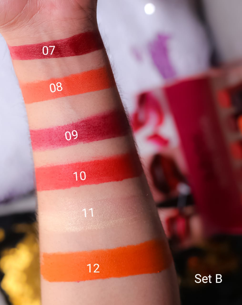 NYX MATTE PLUSH LIPSTICK PACK OF SIX (06