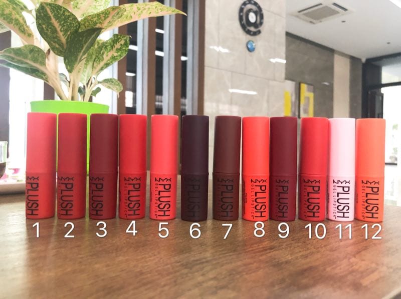 NYX MATTE PLUSH LIPSTICK PACK OF SIX (06