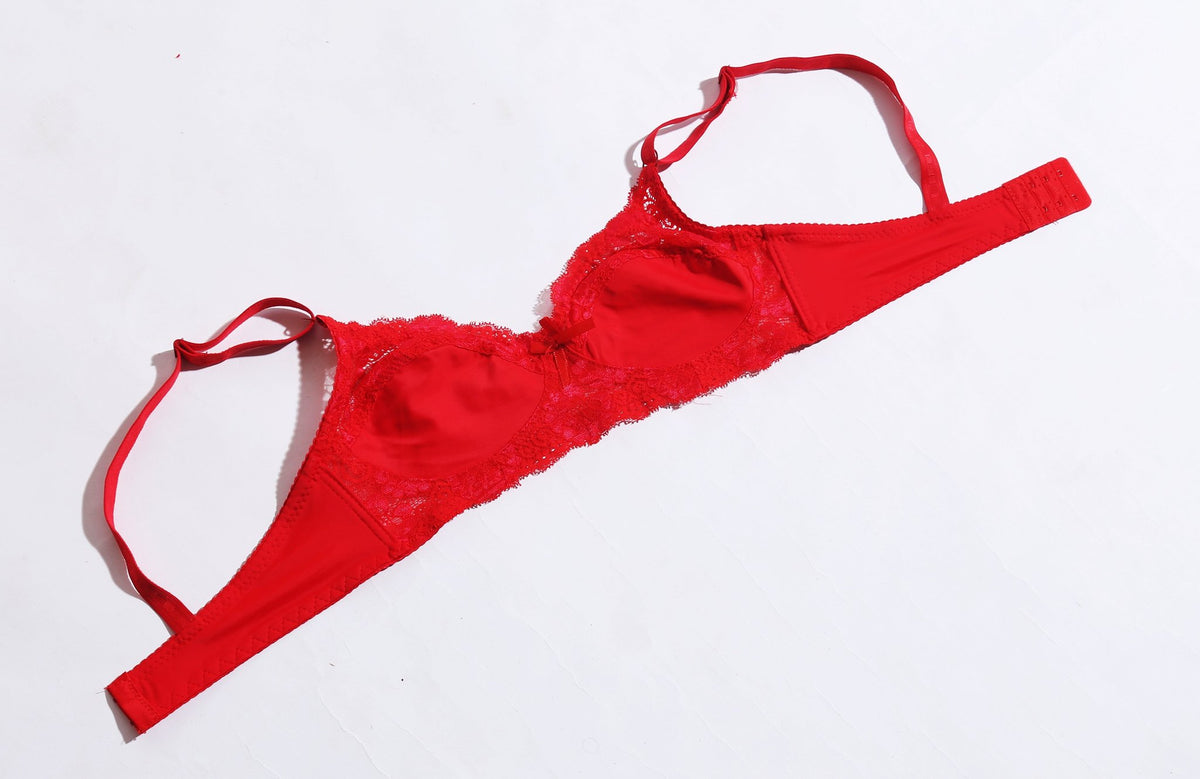 FLORAL COTTON NET BRA ( 1046 )